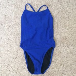 Jolyn Jackson blueberry tie back onesie size 28